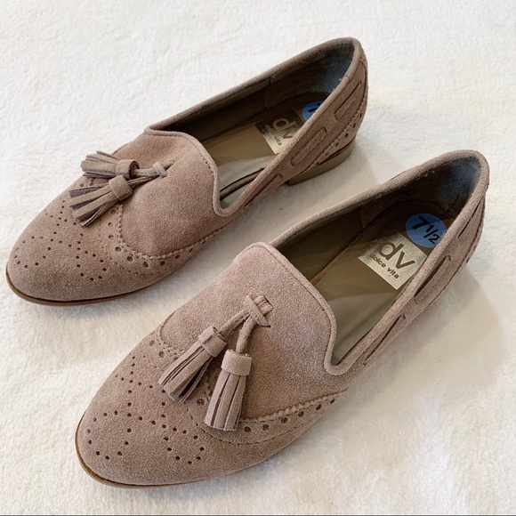 Dolce Vita Shoes - Dolce Vita Suede Tassel Loafers Gray size 7.5